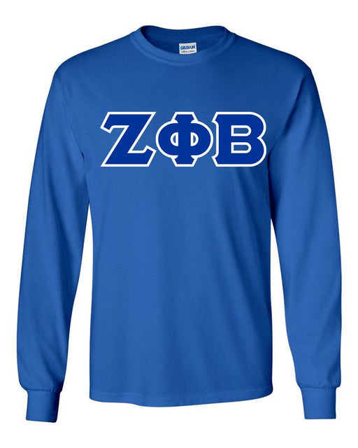 Zeta Phi Beta Long Sleeve Greek Lettered Tee