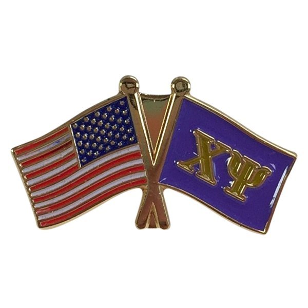 Chi Psi USA / Fraternity Flag Pin
