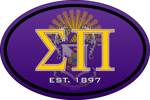 Sigma Pi Color Oval Decal