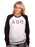 Alpha Omicron Pi Long Sleeve Baseball Shirt with Sewn-On Letters