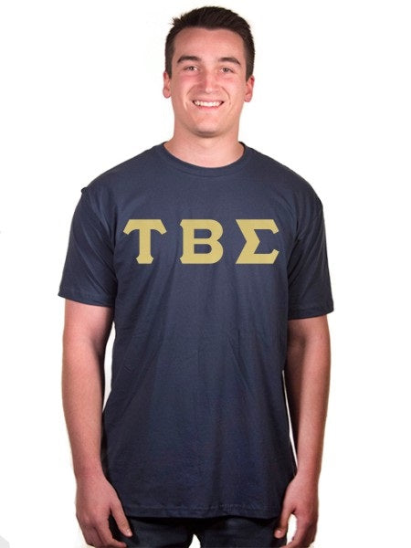 Tau Beta Sigma Short Sleeve Crew Shirt with Sewn-On Letters