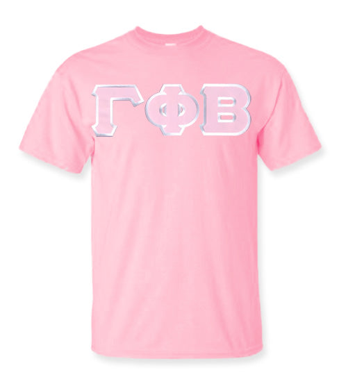 Gamma Phi Beta Lettered T Shirt — GreekU
