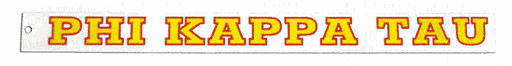 Phi Kappa Tau Back Of The Window Long Sticker