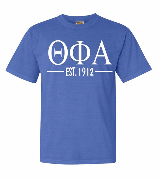 Theta Phi Alpha Comfort Colors Established Sorority T-Shirt