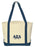 Alpha Xi Delta Layered Letters Boat Tote