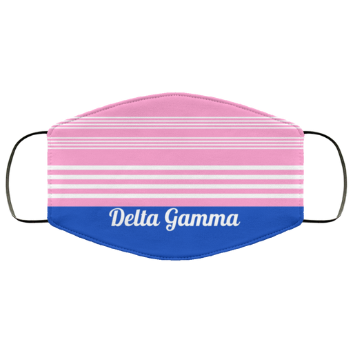 Delta Gamma Delta Gamma Stripes Face Mask