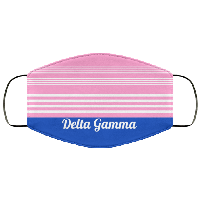 Delta Gamma Stripes Face Mask Delta Gamma Stripes Face Mask