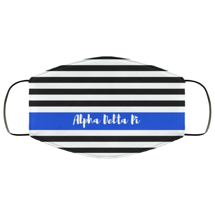 Alpha Delta Pi Stripes Face Mask Alpha Delta Pi Stripes Face Mask