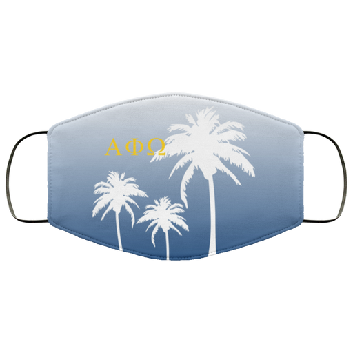 Alpha Phi Omega Palm Trees Face Mask
