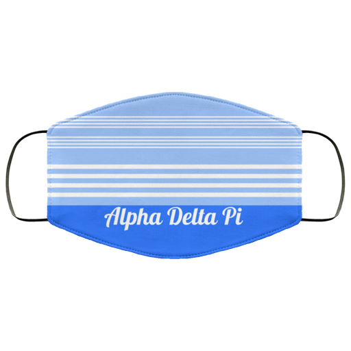 Alpha Delta Pi Two Tone Stripes Face Mask