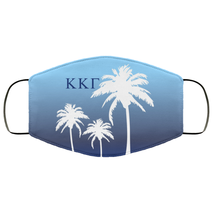 Kappa Kappa Gamma Palm Trees Face Mask Kappa Kappa Gamma Palm Trees Face Mask