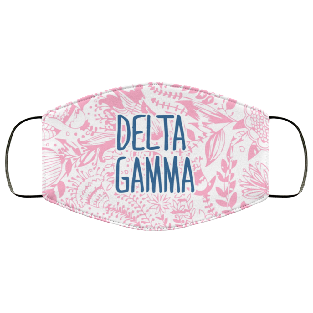 Delta Gamma Floral Face Mask Delta Gamma Floral Face Mask