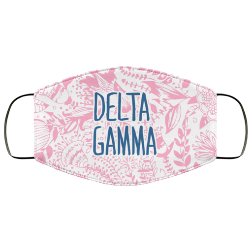 Delta Gamma Delta Gamma Floral Face Mask