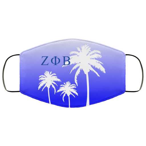 Zeta Phi Beta Zeta Phi Beta Palm Trees Face Mask