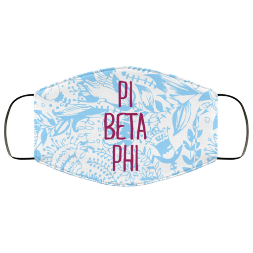 Pi Beta Phi Floral Face Mask