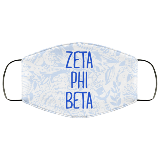 Zeta Phi Beta Zeta Phi Beta Floral Face Mask