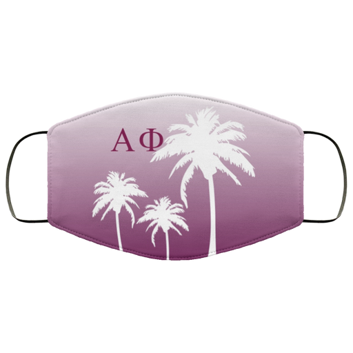 Alpha Phi Palm Trees Face Mask