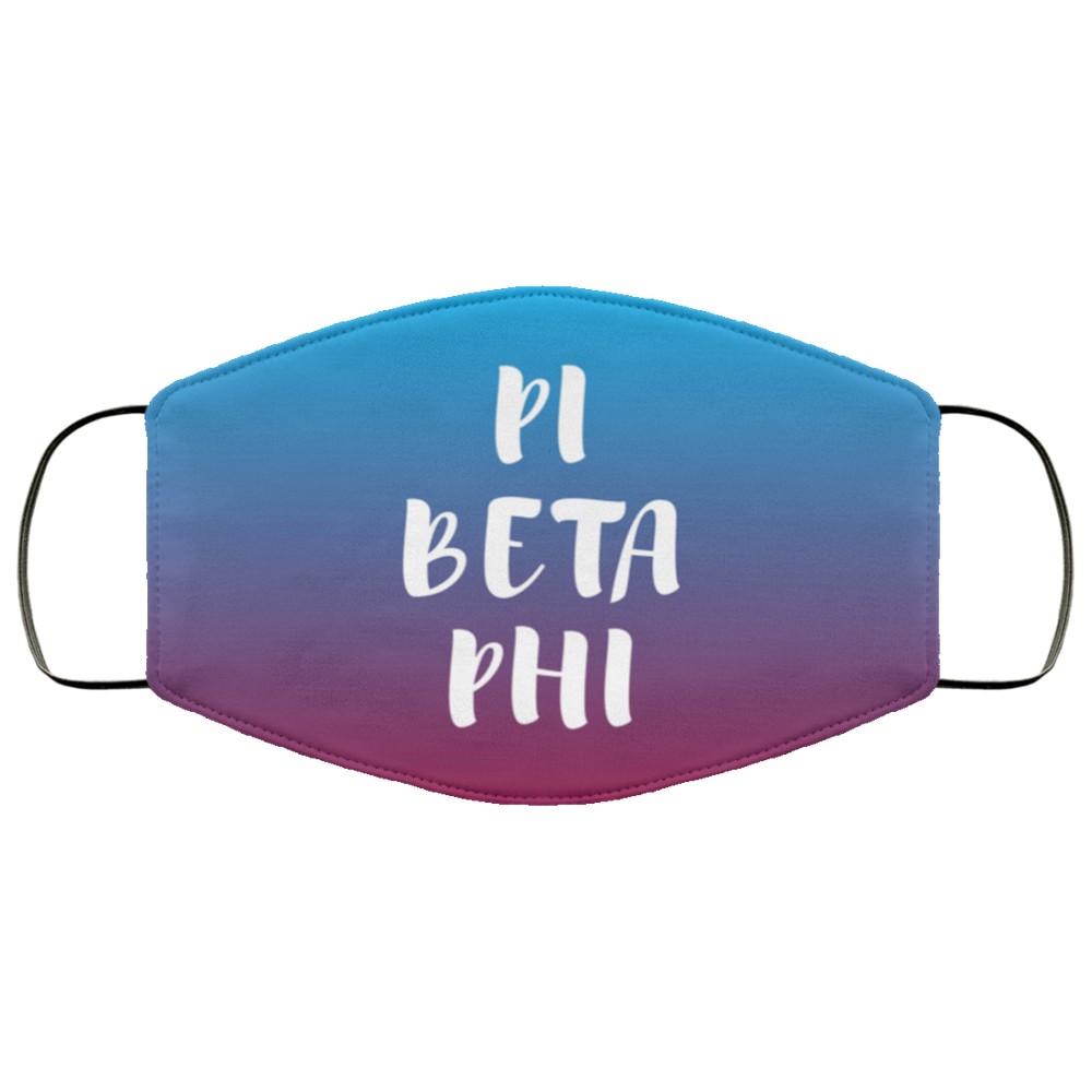 Pi Beta Phi Faded Face Mask Pi Beta Phi Faded Face Mask