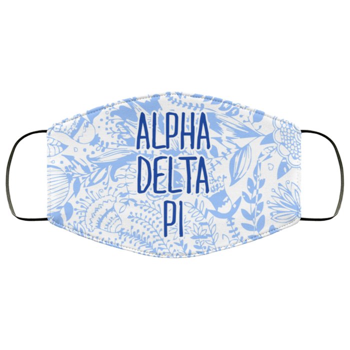 Alpha Delta Pi Floral Face Mask Alpha Delta Pi Floral Face Mask
