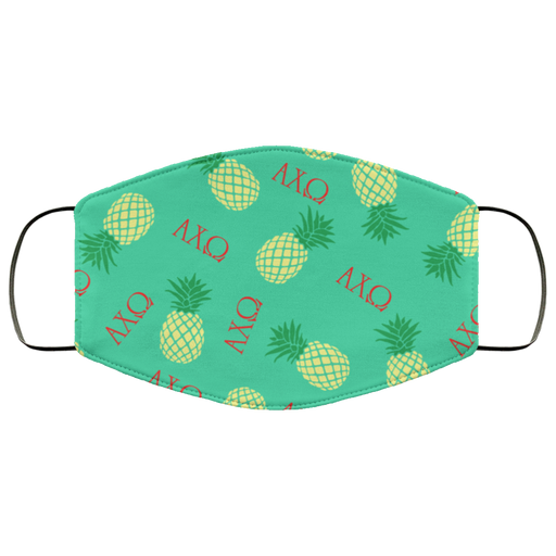 All Alpha Chi Omega Pineapples Face Mask