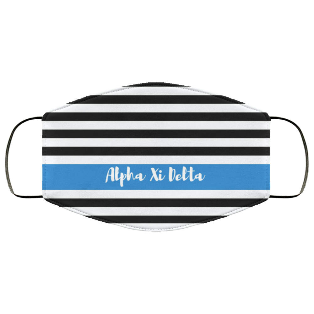 Alpha Xi Delta Stripes Face Mask Alpha Xi Delta Stripes Face Mask