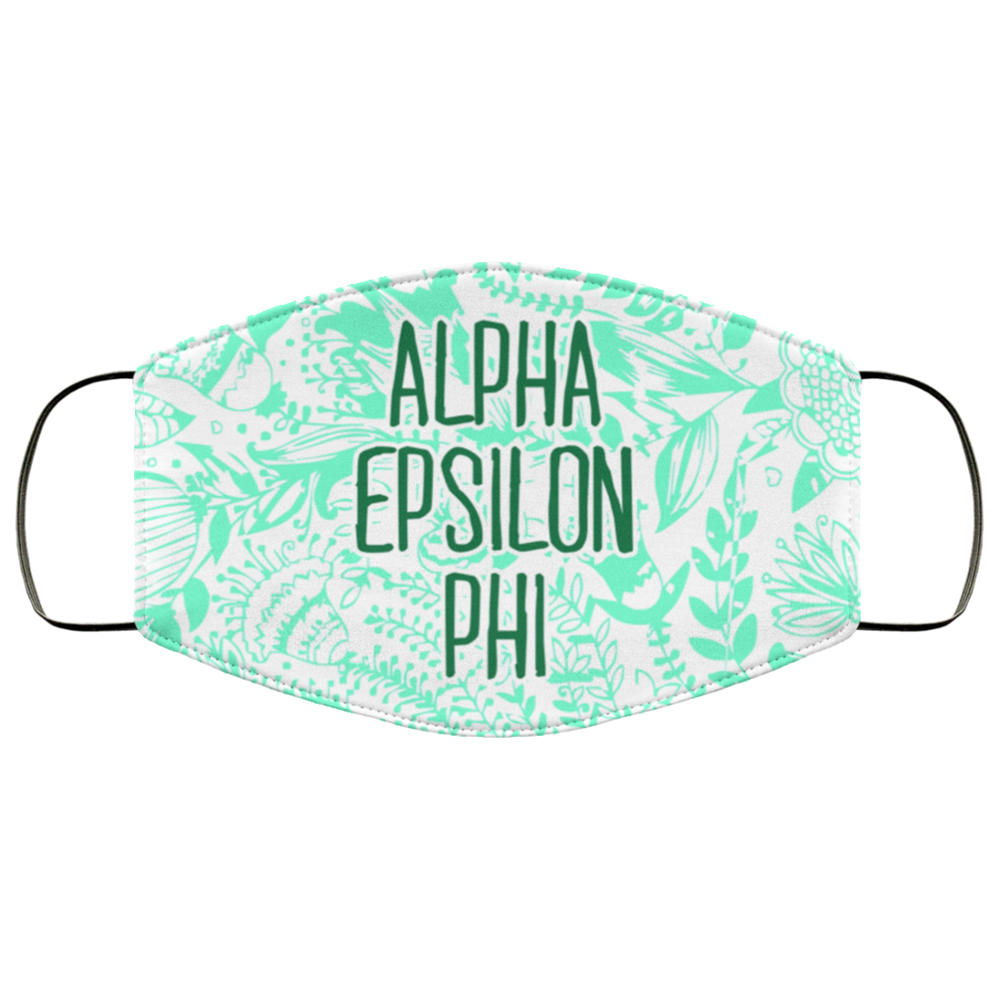 Alpha Epsilon Phi Floral Face Mask Alpha Epsilon Phi Floral Face Mask
