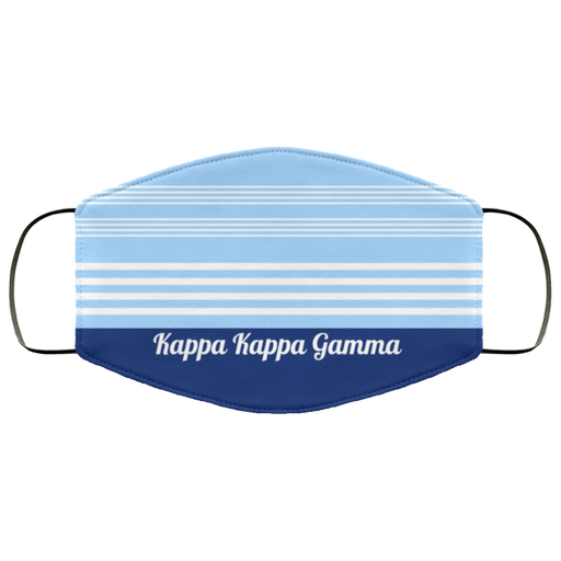 Kappa Kappa Gamma Kappa Kappa Gamma Two Tone Stripes Face Mask