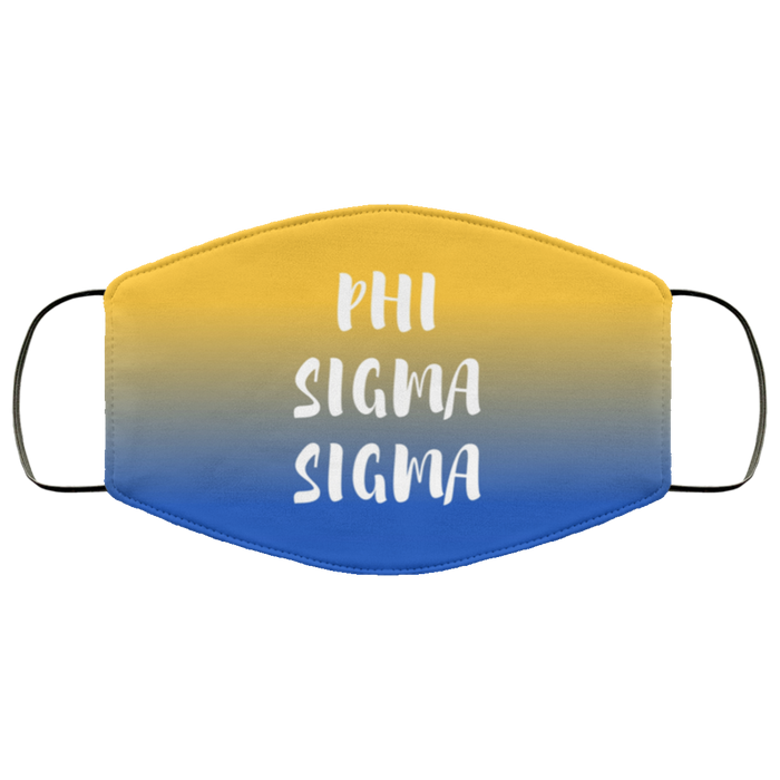 Phi Sigma Sigma Shade Face Mask Phi Sigma Sigma Shade Face Mask