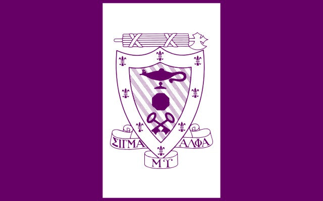 Sigma Alpha Mu Fraternity Flag Sticker