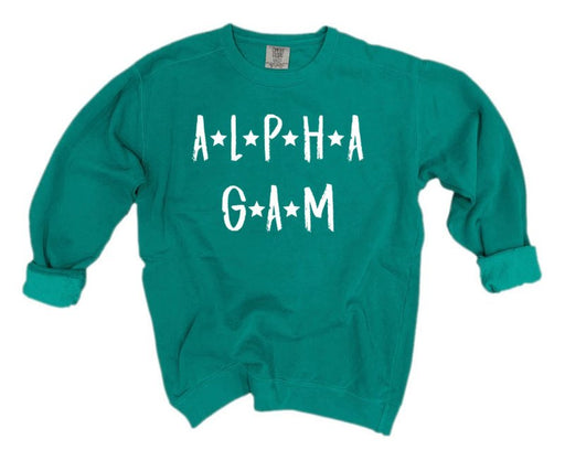 Alpha Gamma Delta Comfort Colors Starry Nickname Sorority Sweatshirt