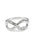 Alpha Delta Pi Sterling Silver Infinity Ring