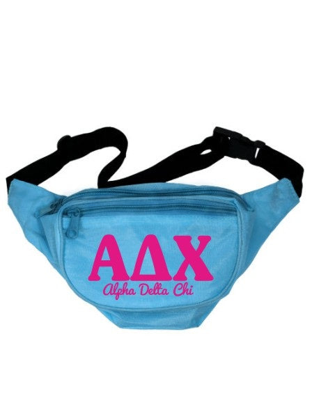 Alpha Delta Chi Letters Layered Fanny Pack