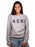 Alpha Sigma Kappa Crewneck Letters Sweatshirt