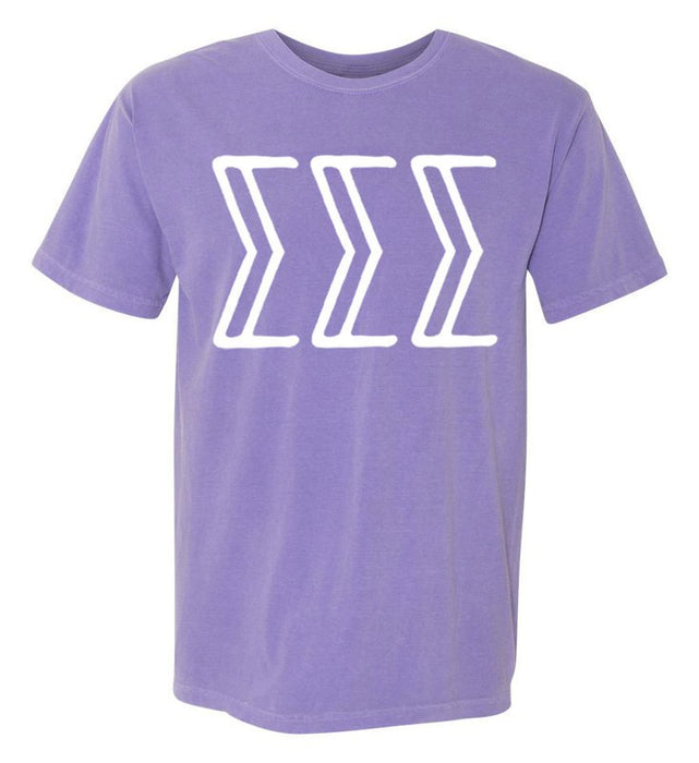 Sigma Sigma Sigma Comfort Colors Greek Letter Sorority T-Shirt