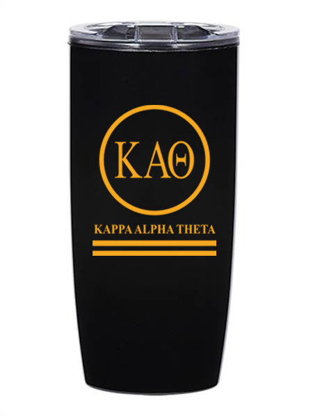 Kappa Alpha Theta Circle Stripes 19 oz Everest Tumbler