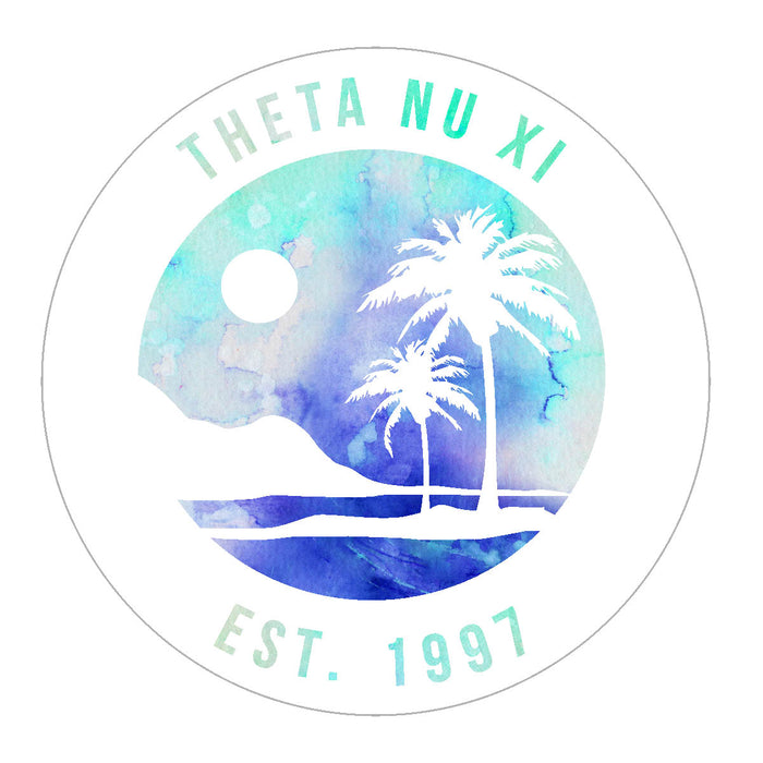 Theta Nu Xi Oasis Sticker
