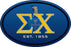 Sigma Chi Color Oval Decal