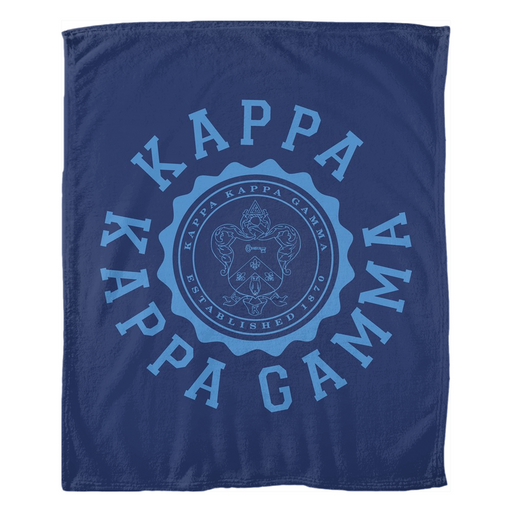 Kappa Kappa Gamma Seal Fleece Blankets