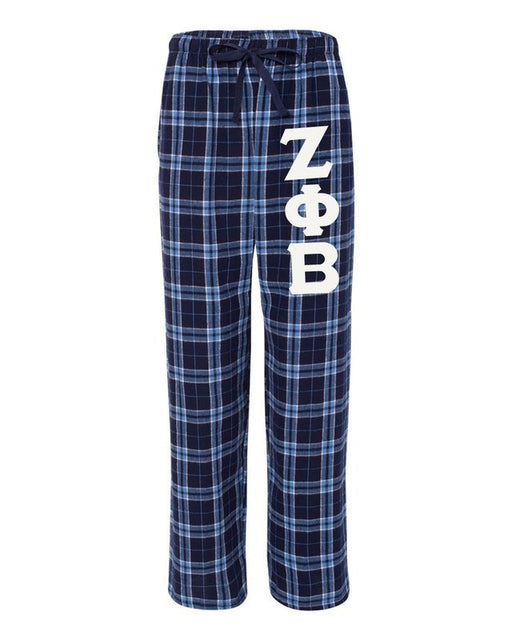 Zeta Phi Beta Pajama Pants with Sewn-On Letters