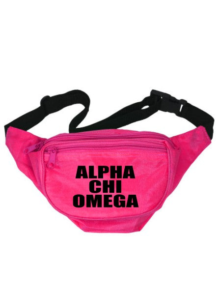 Alpha Chi Omega Neon Fanny Pack