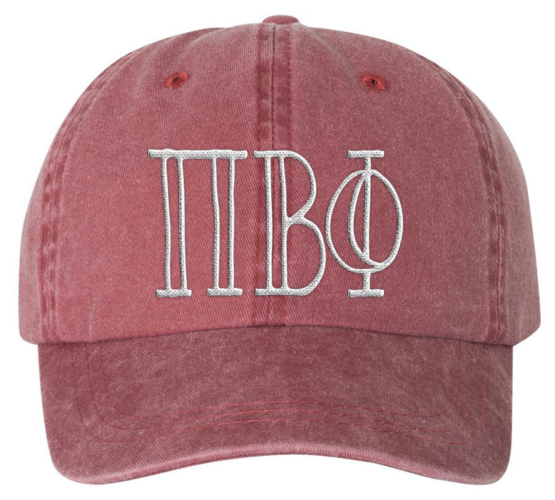 Pi Beta Phi Sorority Greek Carson Embroidered Hat