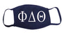Phi Delta Theta Face Mask With Big Greek Letters
