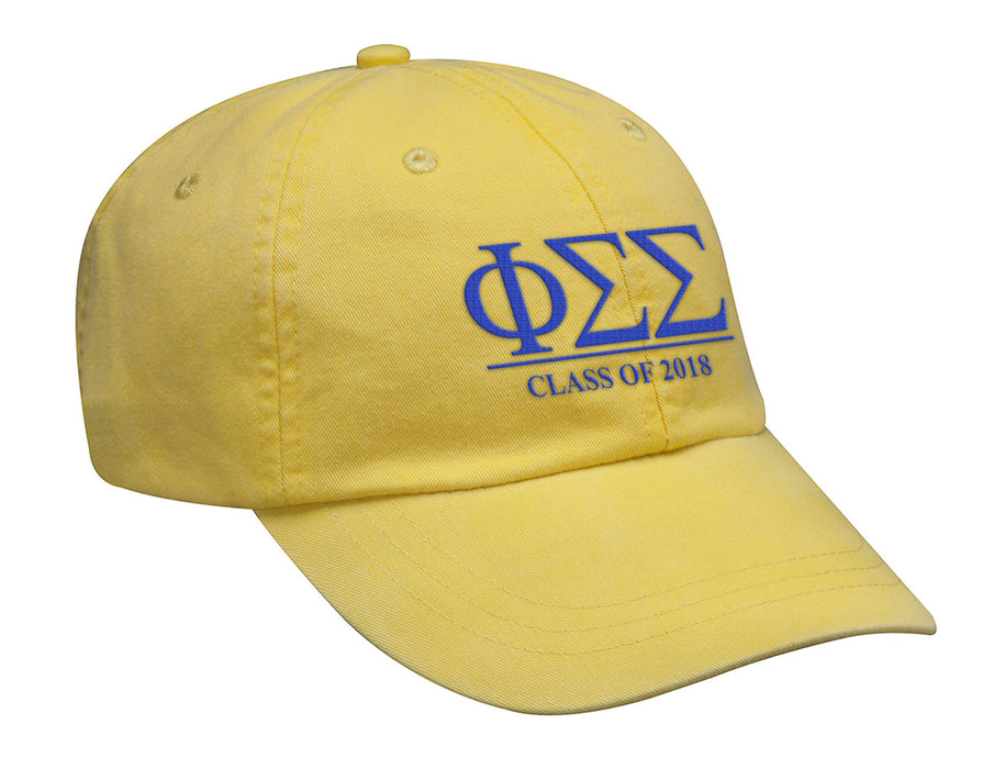 Phi Sigma Sigma Embroidered Hat with Custom Text