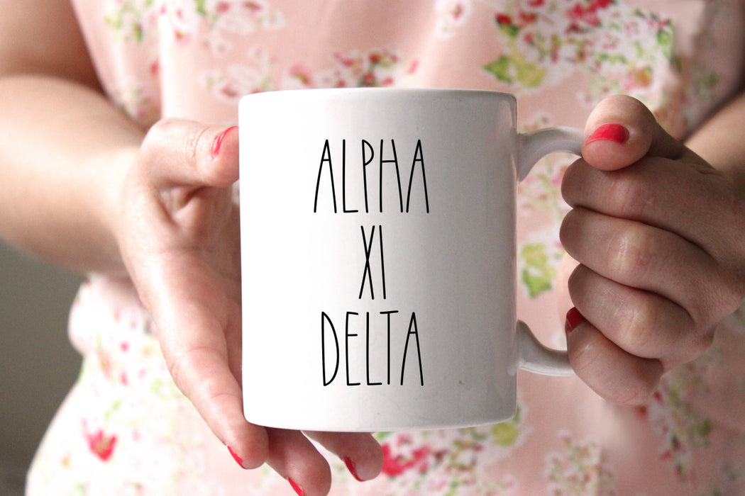 Alpha Xi Delta Modern Coffee Mug