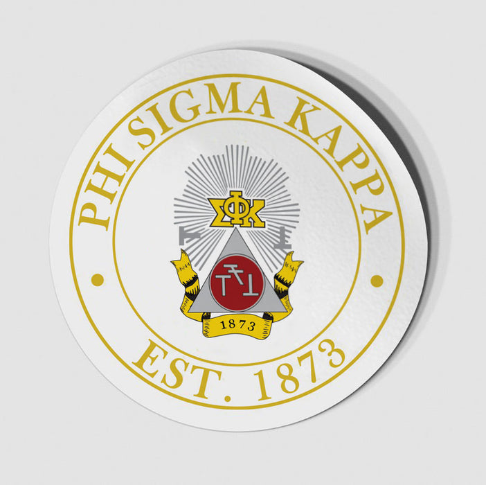 Phi Sigma Kappa Circle Crest Decal