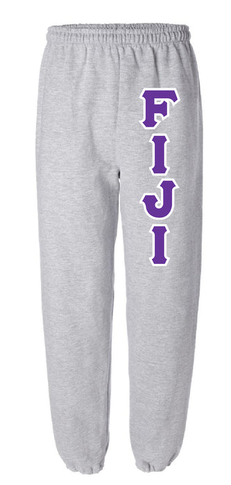 Phi Gamma Delta Sweatpants with Sewn-On Letters