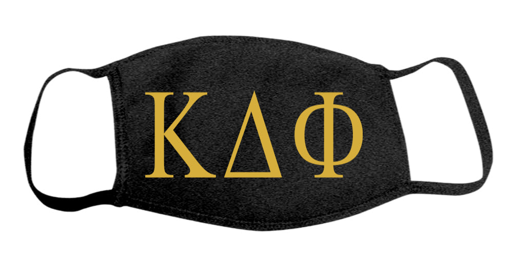 Kappa Delta Phi Face Mask With Big Greek Letters
