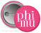 Phi Mu Simple Text Button