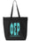 Phi Sigma Rho Impact Letters Zippered Poly Tote