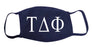 Tau Delta Phi Face Mask With Big Greek Letters